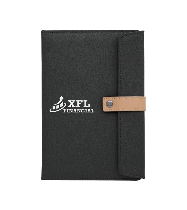 Two-Tone Journal with Leather Closure
