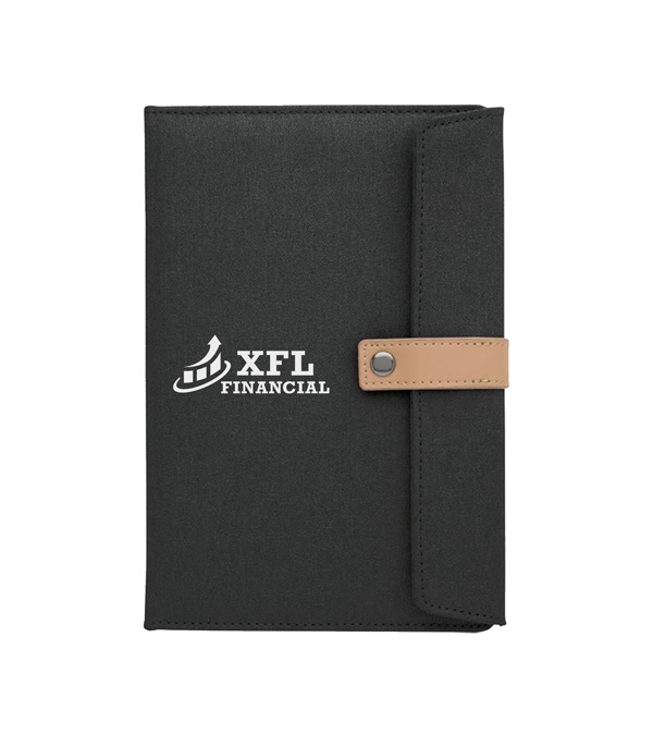 Two-Tone Journal with Leather Closure