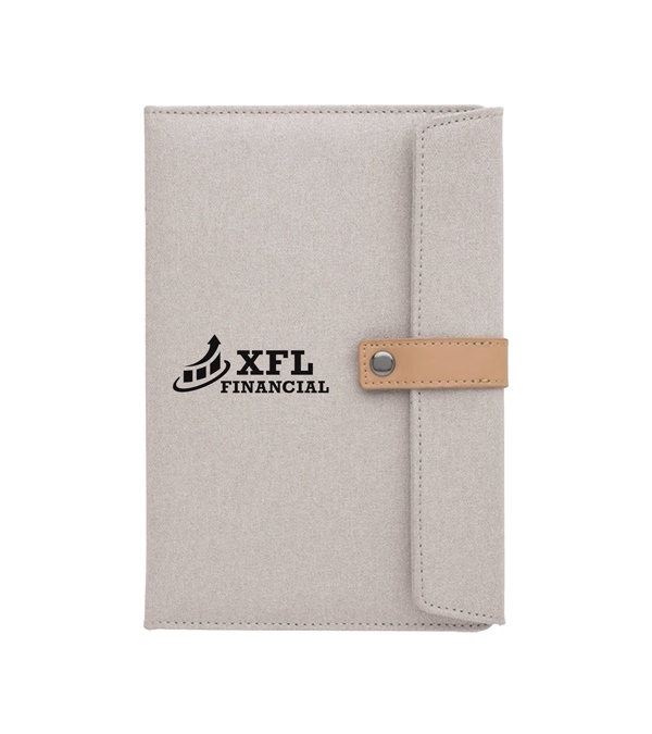 Two-Tone Journal with Leather Closure