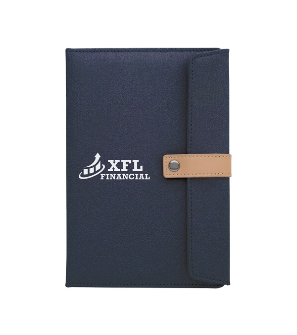Two-Tone Journal with Leather Closure