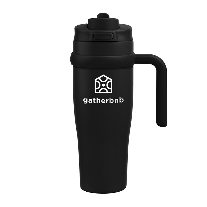 30 Oz. Apex Sip & Chug Recycled Stainless Steel Tumbler