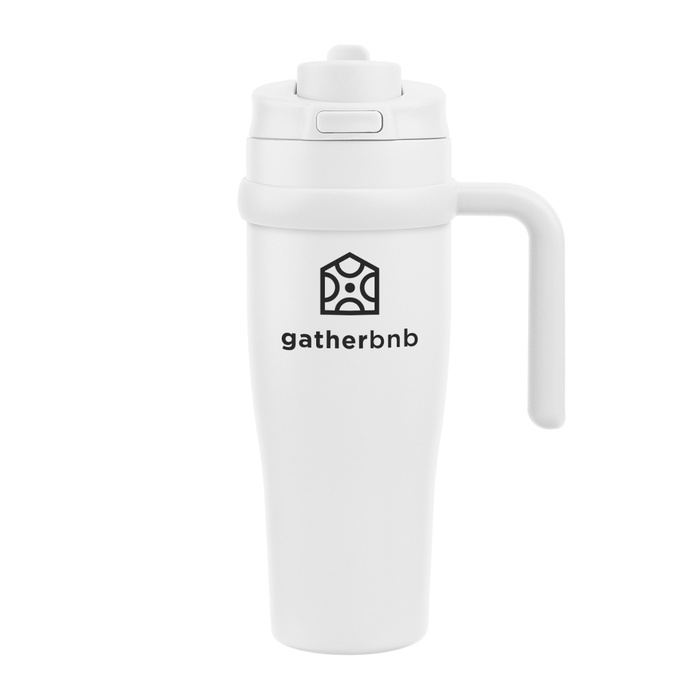 30 Oz. Apex Sip & Chug Recycled Stainless Steel Tumbler