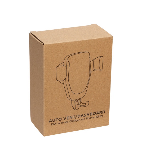 Auto Vent/Dashboard 10W Wireless Charger/Phone Holder