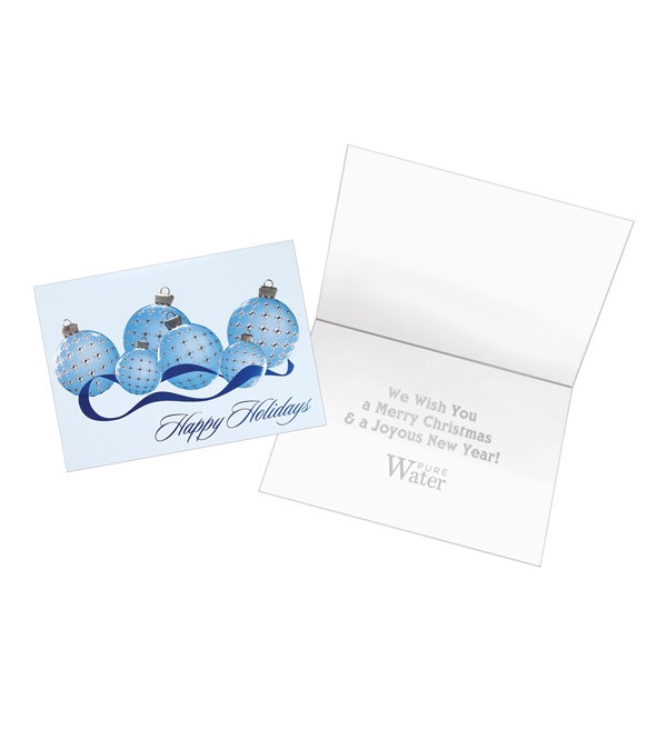 Classic Plaid Ornaments Holiday Card
