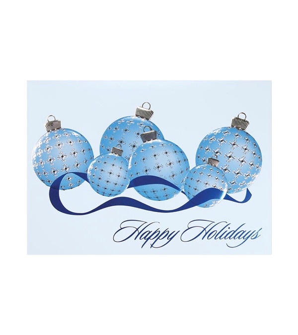 Classic Plaid Ornaments Holiday Card