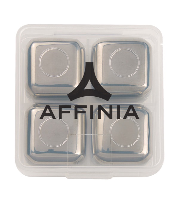 Stainless Steel Ice Cubes In Case