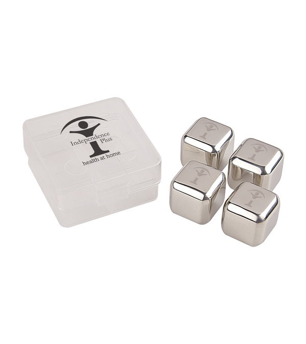 Stainless Steel Ice Cubes In Case