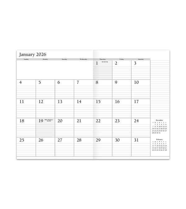 Leatherette Planner 2026