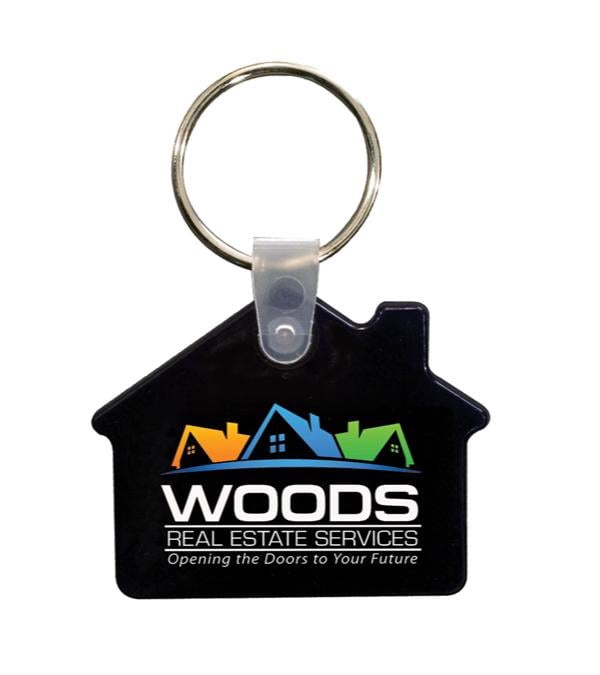 House Soft Key FOB - Full Color Imprint