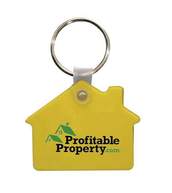 House Soft Key FOB - Full Color Imprint