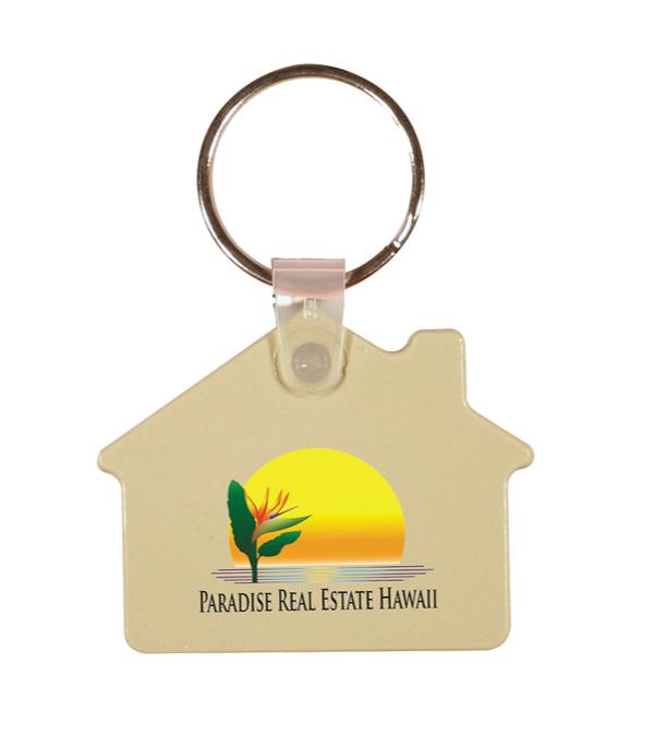 House Soft Key FOB - Full Color Imprint