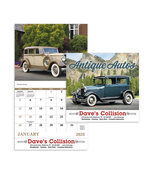 Antique Autos Wall Calendar