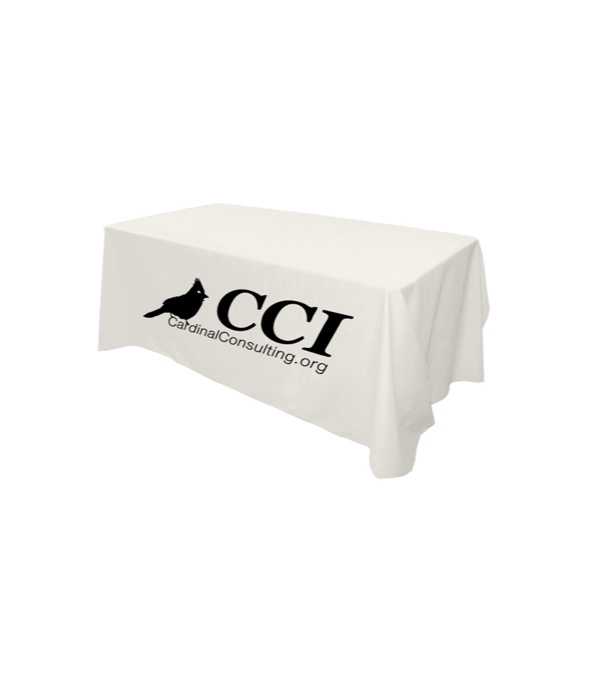 Custom 6' Flat 3 Sided Table Cover