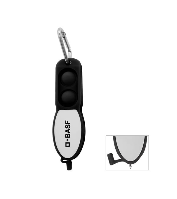Push Pop Pen With Carabiner