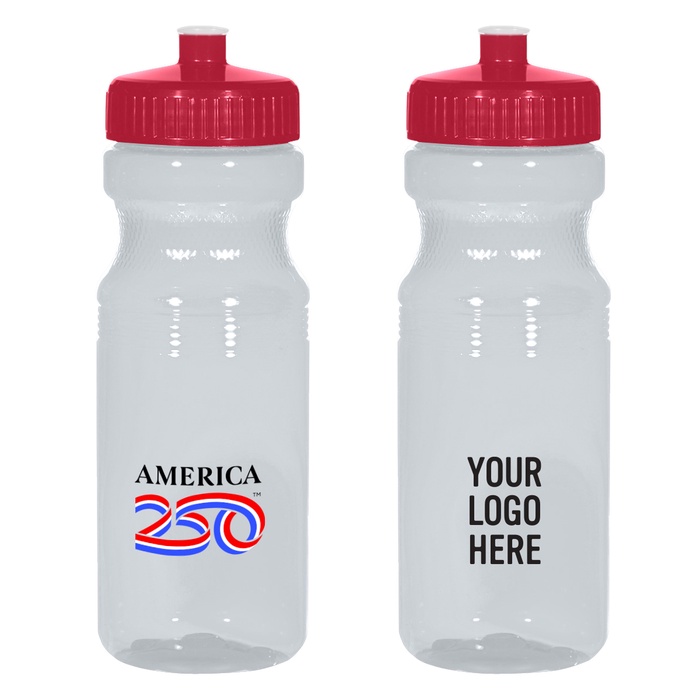 America250™ 24 Oz. Poly-Clear™ Fitness Bottle