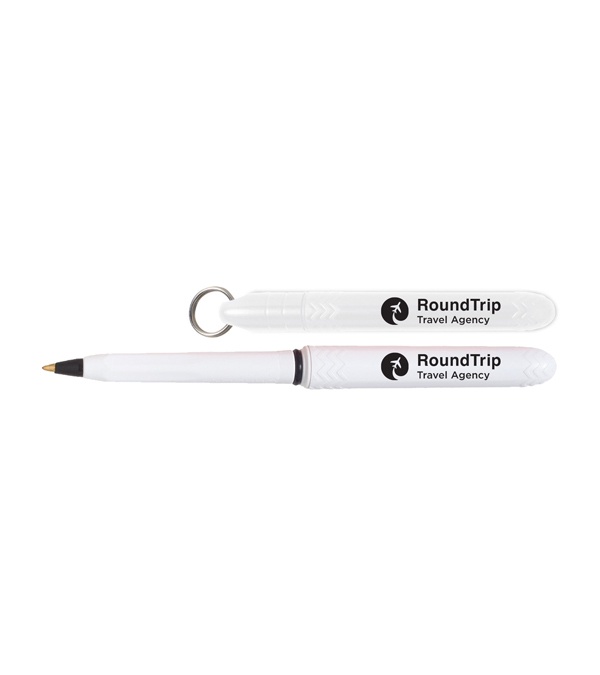 Pokka® Pocket Pen with Key Ring - Screen Print