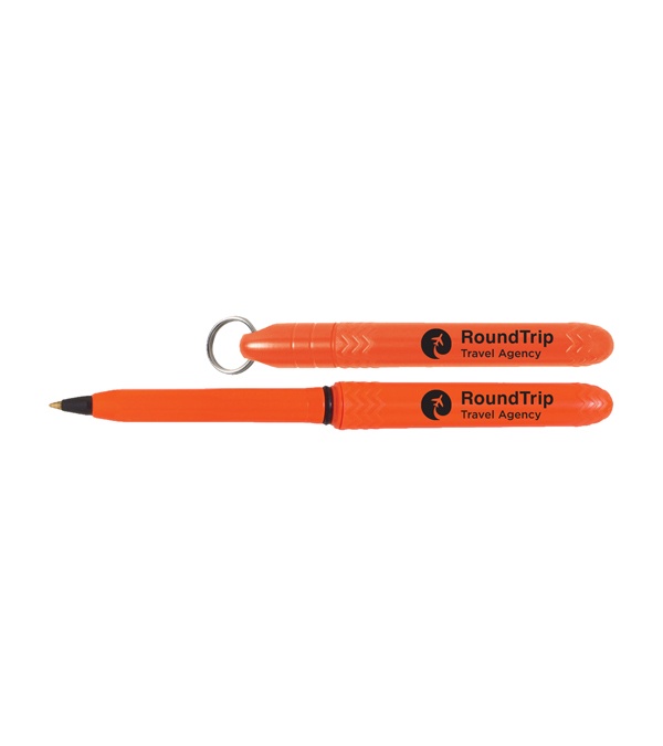 Pokka® Pocket Pen with Key Ring - Screen Print