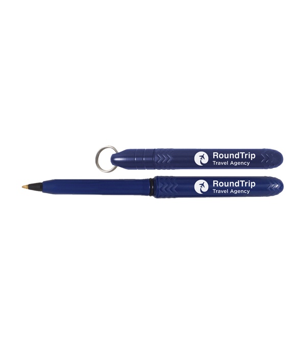 Pokka® Pocket Pen with Key Ring - Screen Print