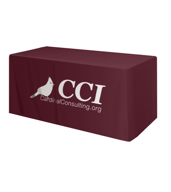 Promotional 6' Table Cover 4 Sided/Fitted