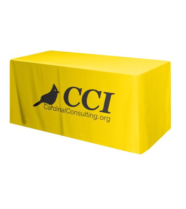 Promotional 6' Table Cover 4 Sided/Fitted