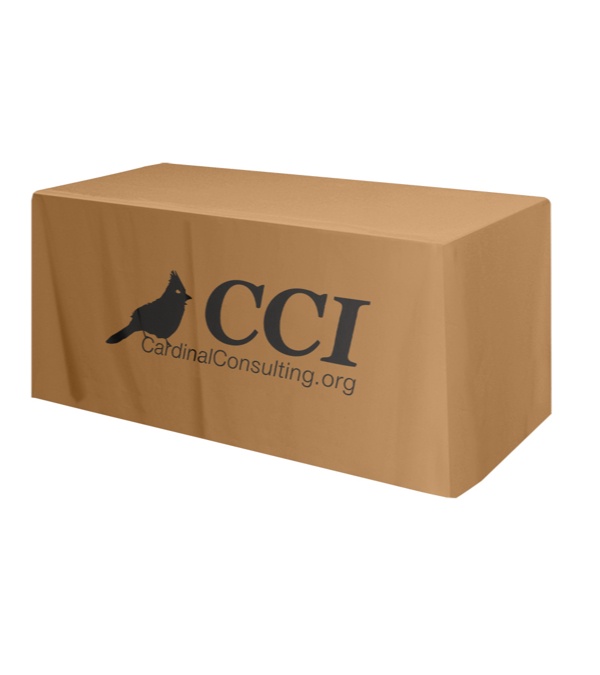 Promotional 6' Table Cover 4 Sided/Fitted