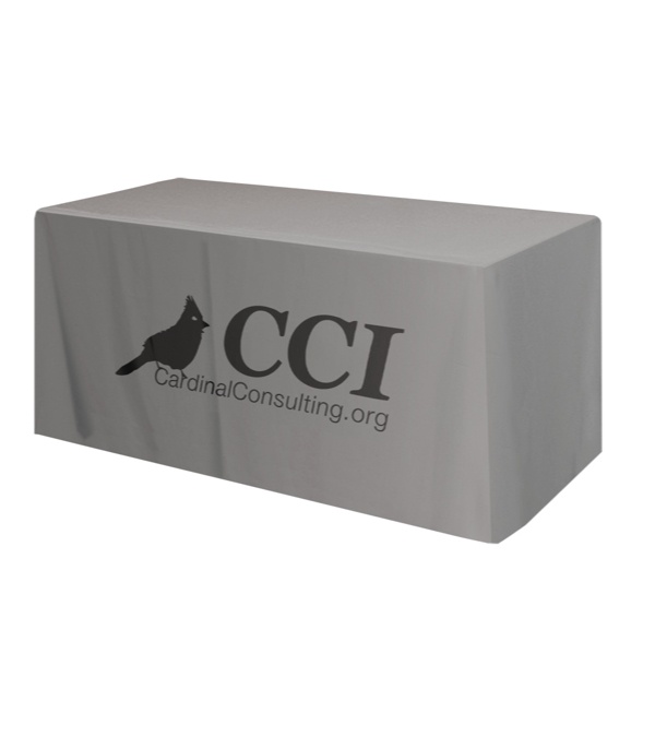 Promotional 6' Table Cover 4 Sided/Fitted
