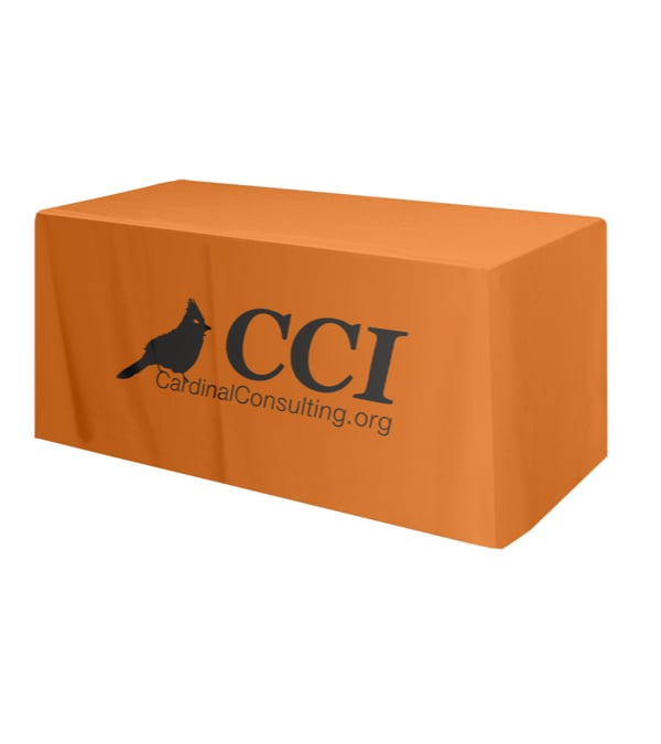 Promotional 6' Table Cover 4 Sided/Fitted