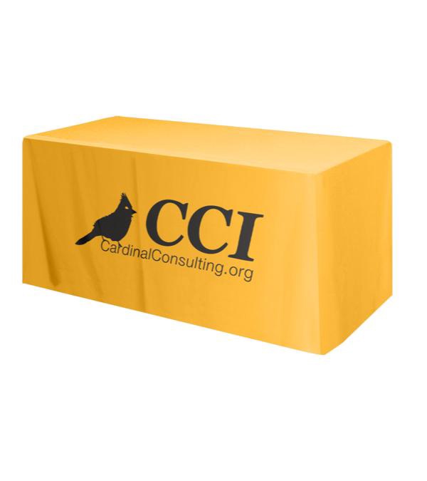 Promotional 6' Table Cover 4 Sided/Fitted