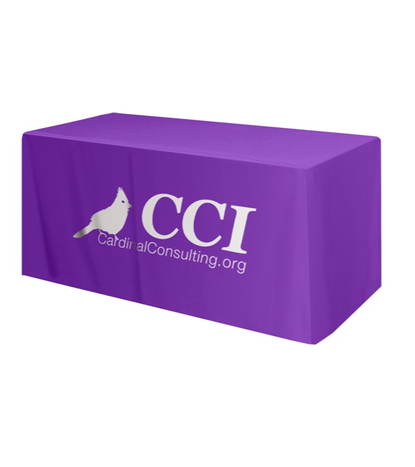 Promotional 6' Table Cover 4 Sided/Fitted