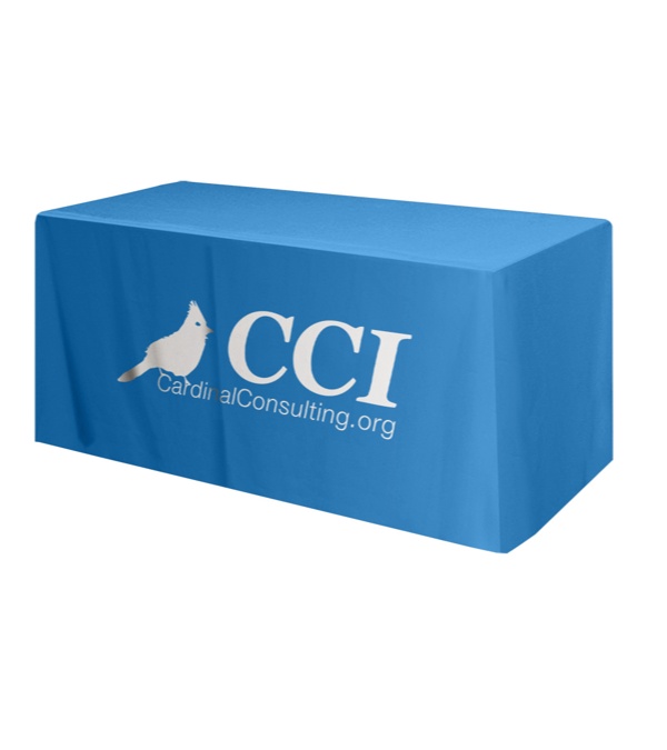 Promotional 6' Table Cover 4 Sided/Fitted