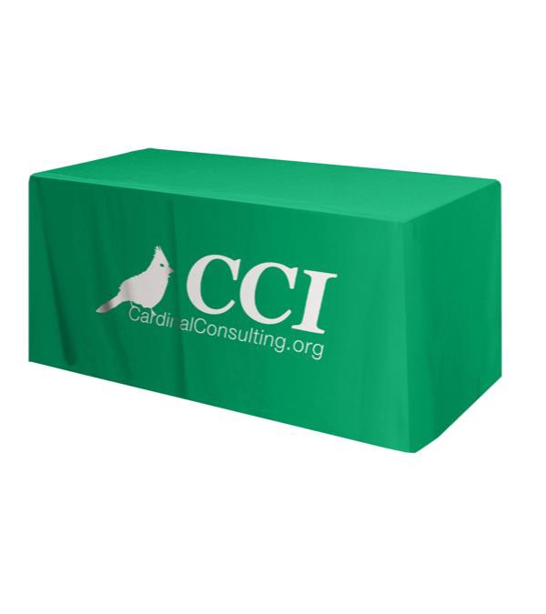 Promotional 6' Table Cover 4 Sided/Fitted
