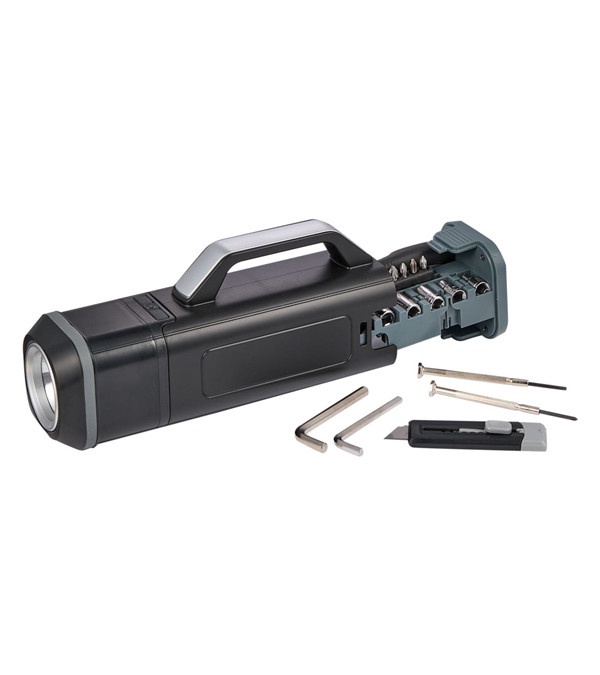 Tool Set with Rechargeable LED Flashlight - Full Color