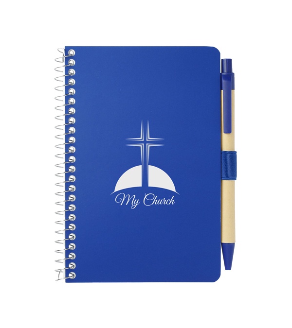 4 x 6 FSC Mix Pocket Spiral Notebook with Pen