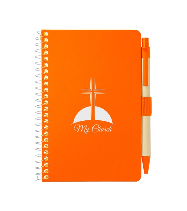 4 x 6 FSC Mix Pocket Spiral Notebook with Pen