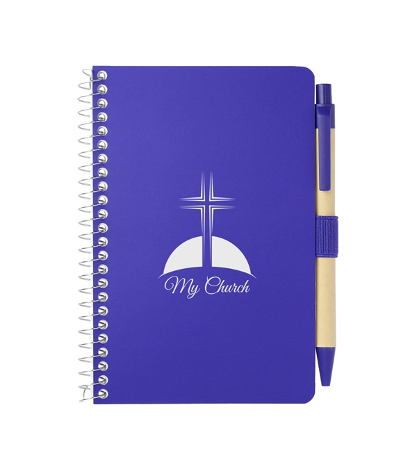 4 x 6 FSC Mix Pocket Spiral Notebook with Pen