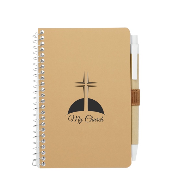 4 x 6 FSC Mix Pocket Spiral Notebook with Pen