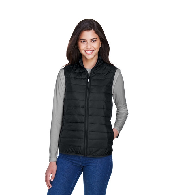 CORE365 Ladies' Prevail Packable Puffer Vest - Embroidery