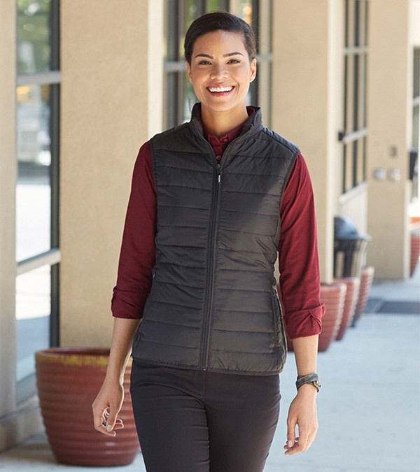 CORE365 Ladies' Prevail Packable Puffer Vest - Embroidery
