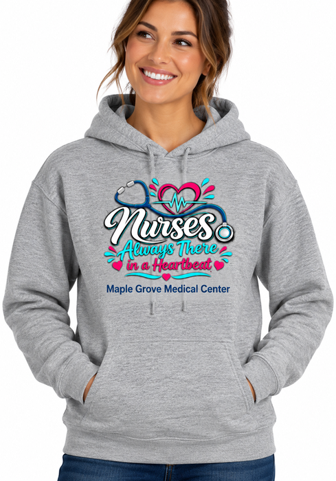 Nurses Heartbeat Hooded Sweatshirt