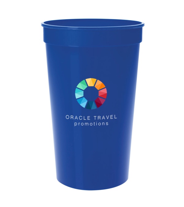 17 oz. Smooth Stadium Cup - Single imprint location - Full Color Imprint