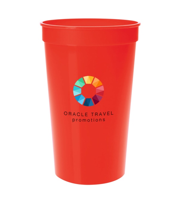 17 oz. Smooth Stadium Cup - Single imprint location - Full Color Imprint