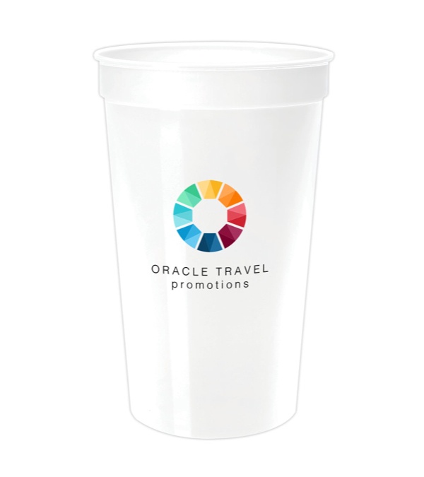 17 oz. Smooth Stadium Cup - Single imprint location - Full Color Imprint