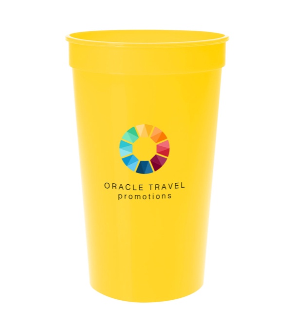 17 oz. Smooth Stadium Cup - Single imprint location - Full Color Imprint