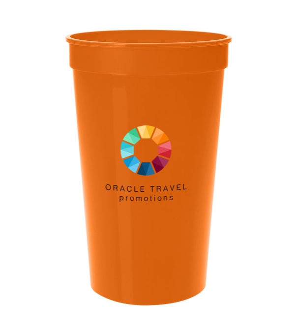 17 oz. Smooth Stadium Cup - Single imprint location - Full Color Imprint