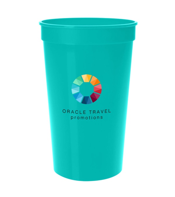 17 oz. Smooth Stadium Cup - Single imprint location - Full Color Imprint