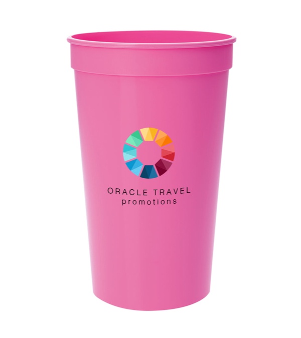 17 oz. Smooth Stadium Cup - Single imprint location - Full Color Imprint