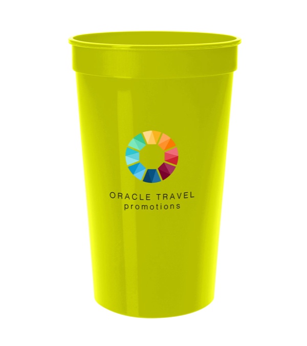 17 oz. Smooth Stadium Cup - Single imprint location - Full Color Imprint