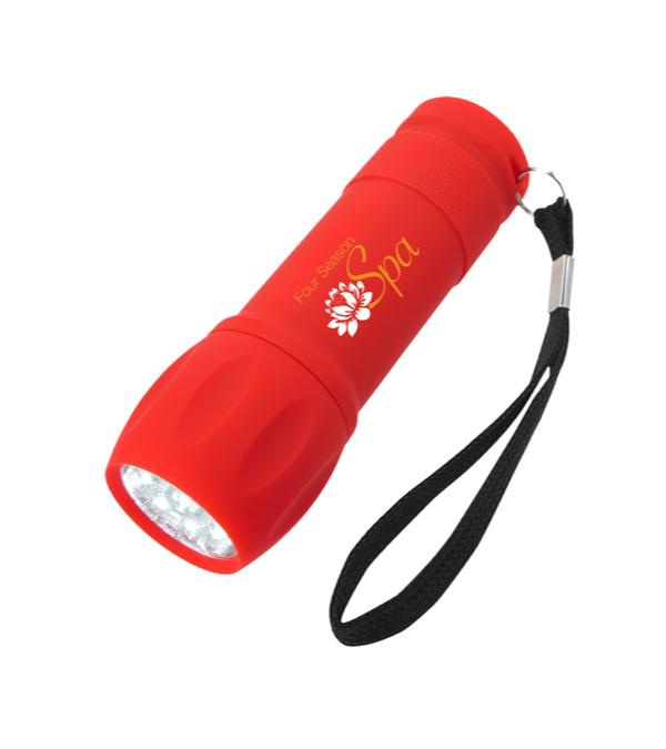 Rubberized Torch Light With Strap