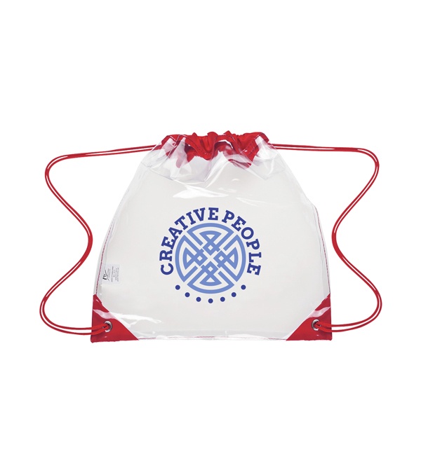 Touchdown Clear EVA Drawstring Backpack