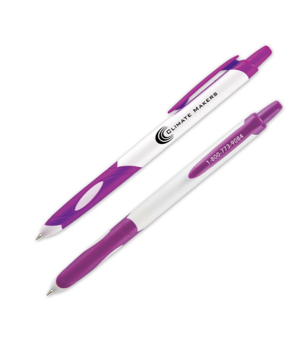 Del Rio White Barrel Pen